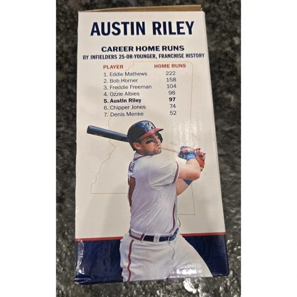 Atlanta Braves 2023 Bobblehead Austin Riley‎ Hometown Series, New - Picture 2 of 7